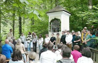 Muttertagsmesse beim Marienbründl in Hinterberg, am 11. Mai 2024